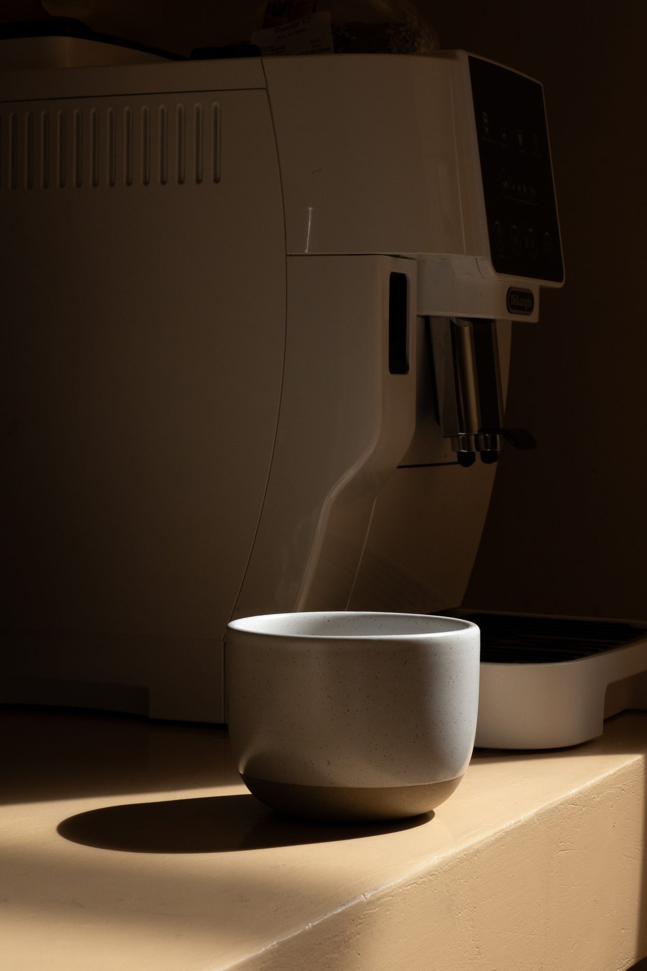 Grounded & Nestled coffee machine moody light Bali