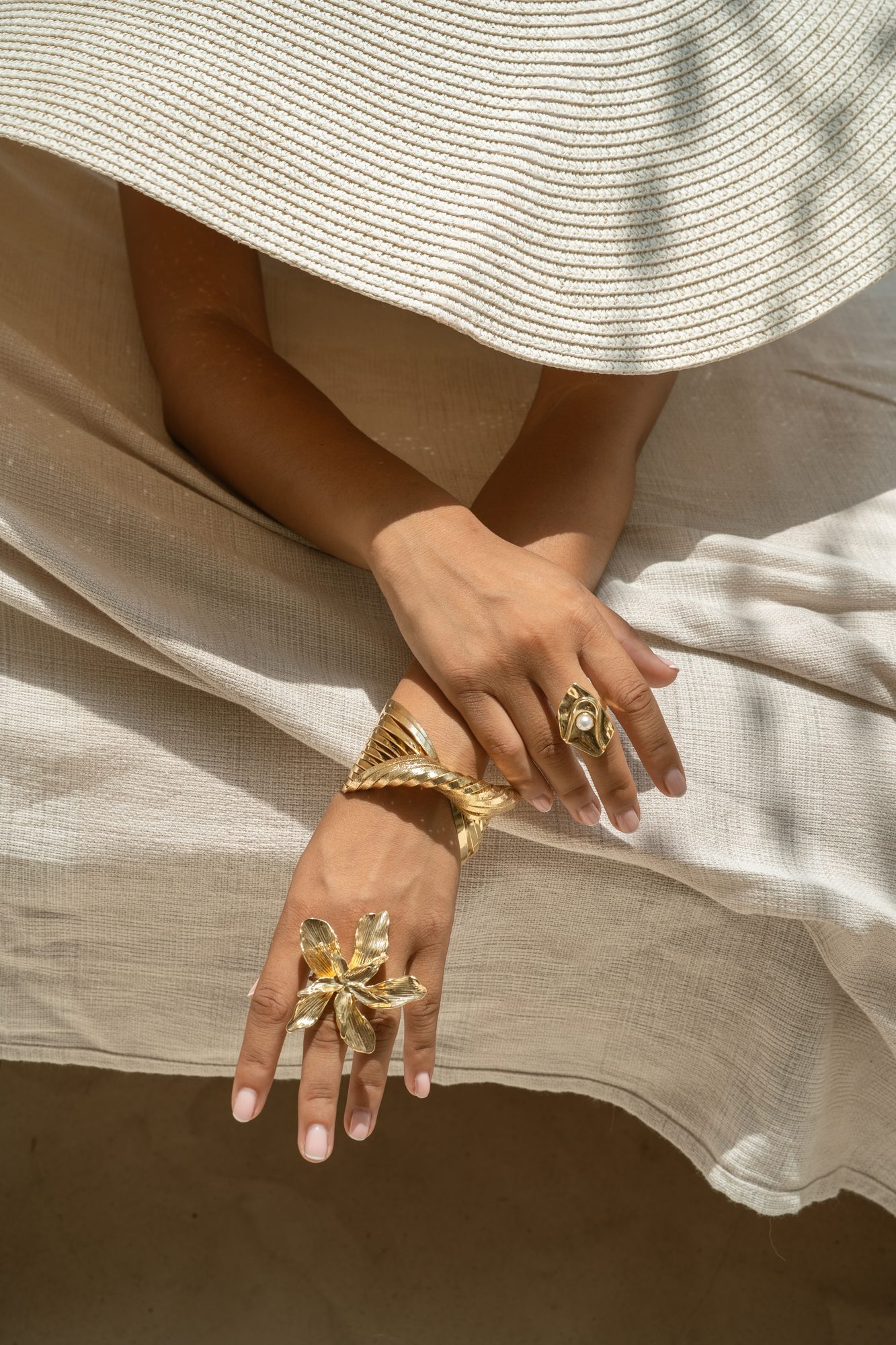 Kora Blossom gold jewelry photography