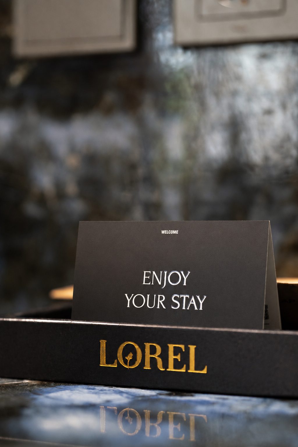 Lorel Green Domain welcome card branding