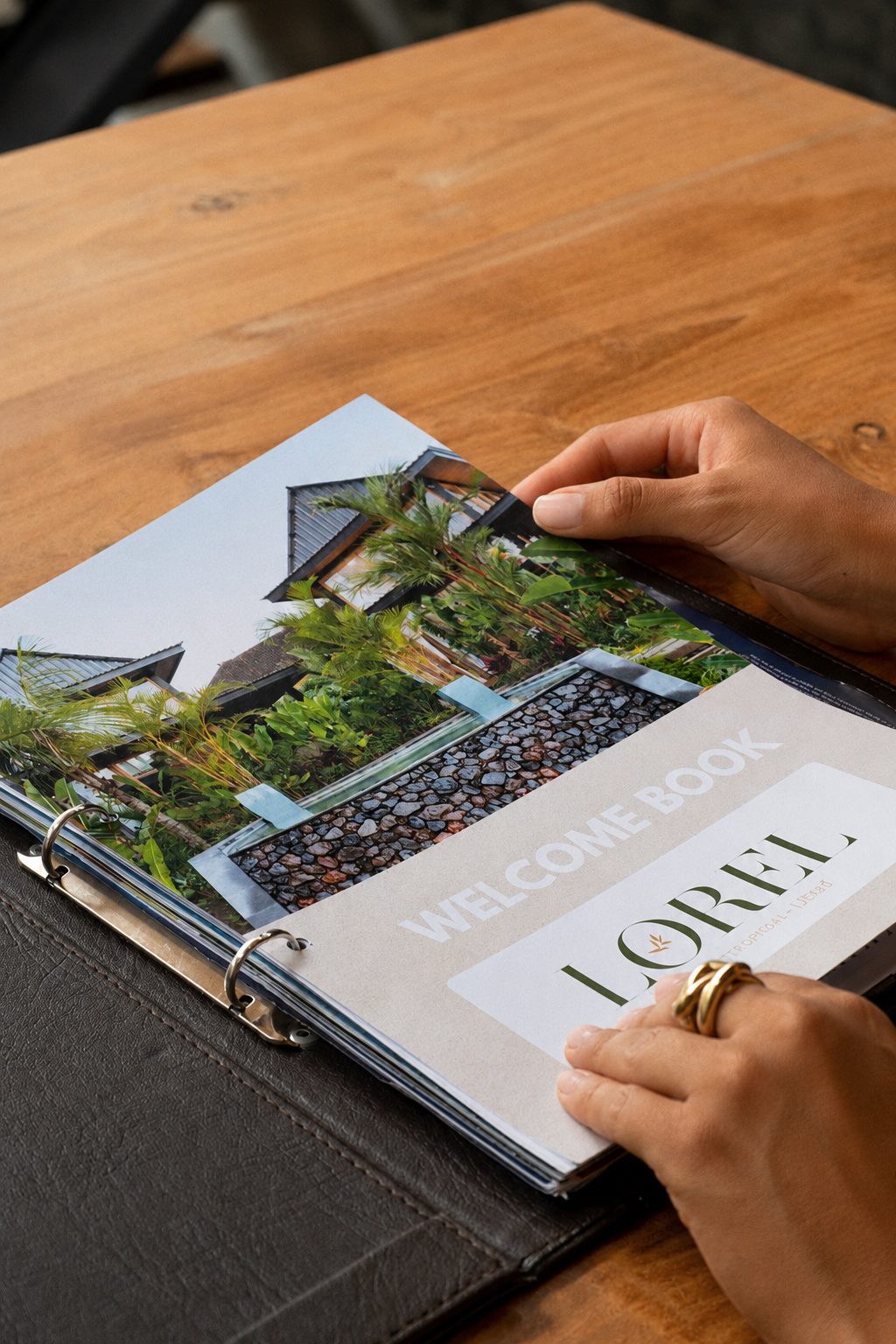 Lorel Green Domain welcome book branding