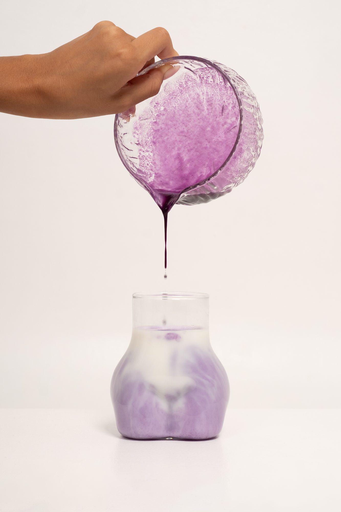Ube Savaia pouring product shot Bali